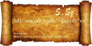 Sövegjártó Szilárd névjegykártya